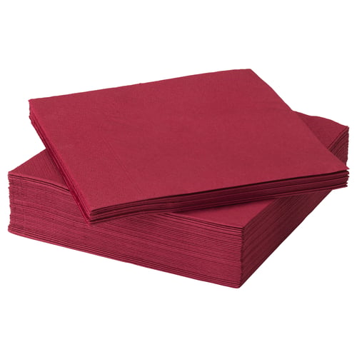 FANTASTISK Serviettes en papier, rouge foncé, 40x40 cm