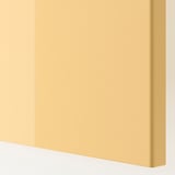 FARDAL Porte avec charnières, brillant jaune, 50x229 cm