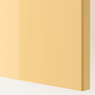FARDAL Porte avec charnières, brillant jaune, 50x229 cm