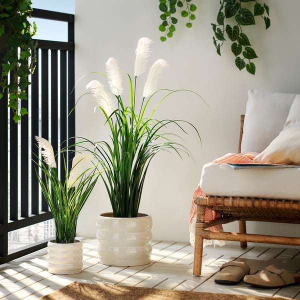 FEJKA Plante artificielle, intérieur/extérieur/herbe, 17 cm