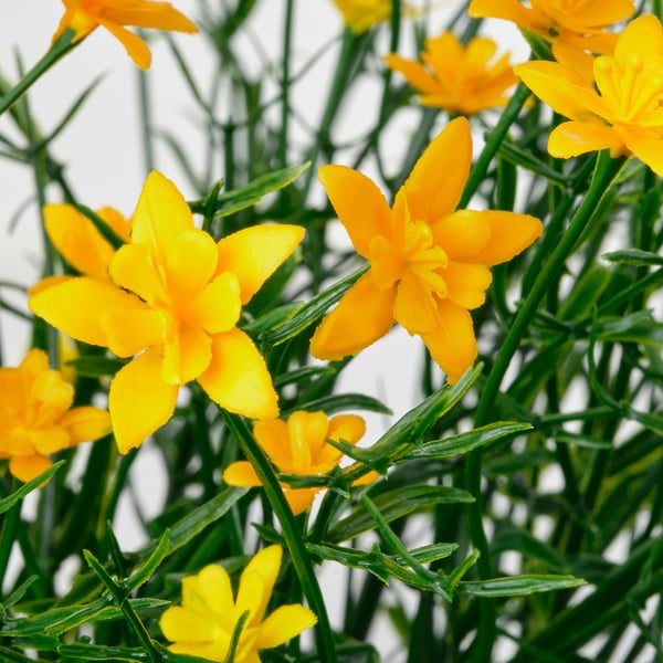 FEJKA Plante artificielle, intérieur/extérieur jaune, 9 cm