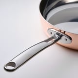 FINMAT Sauteuse avec couvercle, cuivre/acier inoxydable, 25 cm