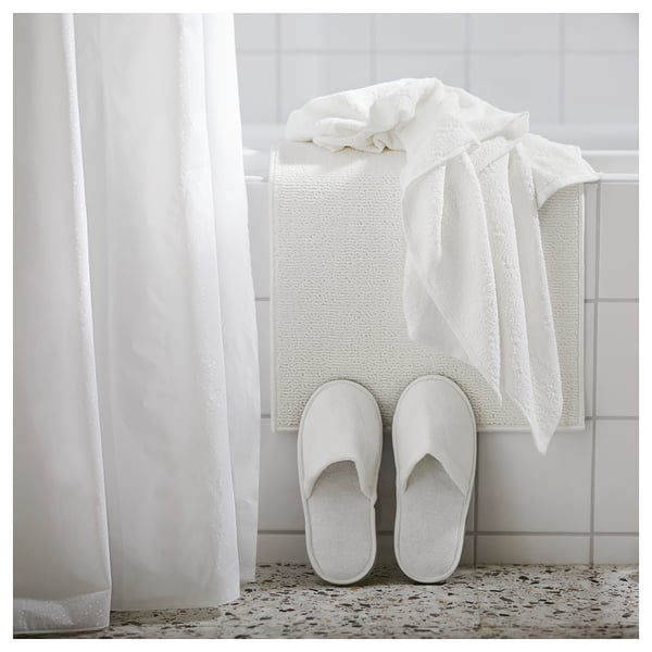 FINTSEN Tapis de bain, blanc, 40x60 cm