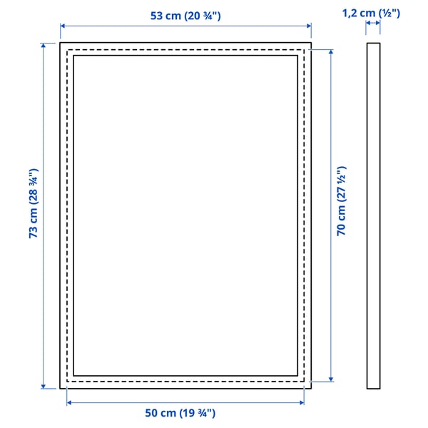 SecaDesign Cadre photo Fino Bois - Format photo 50x70 / 40x60 cm