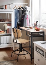 FJÄLLBO Table ordinateur portable, noir, 100x36 cm