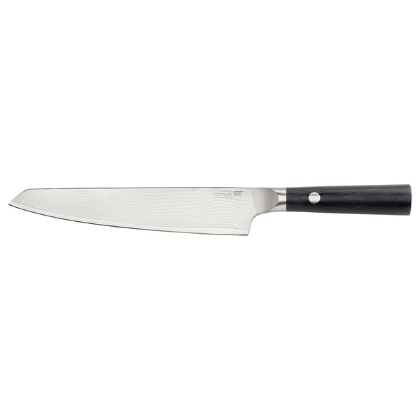 FJÄLLRÖDING Couteau d'office, acier damas/noir, 22 cm