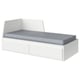 Option : FLEKKE Lit banquette 2p (struct + matelas), blanc/Ågotnes ferme, 80x200 cm