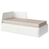 FLEKKE Lit banquette 2p (struct + matelas)