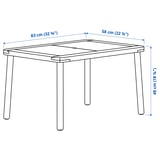 FLISAT Table enfant, 83x58 cm