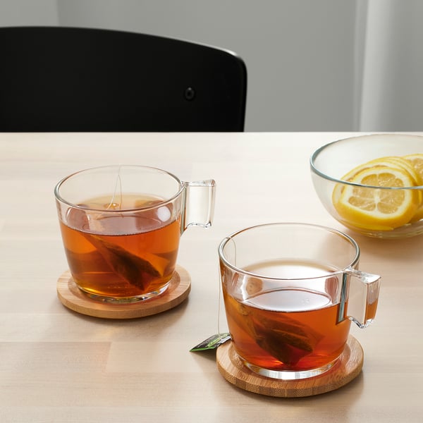 FÖRSEGLA Dessous de verre, bambou, 9 cm