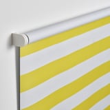 FRIDANS Store à enrouleur occultant, blanc jaune/rayé, 80x195 cm