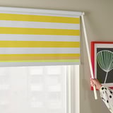 FRIDANS Store à enrouleur occultant, blanc jaune/rayé, 80x195 cm
