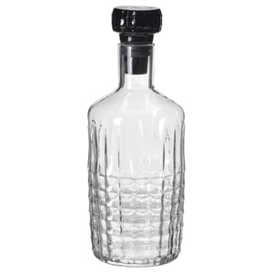 FRÖJDA Carafe+bouchon, verre transparent, 1.0 l