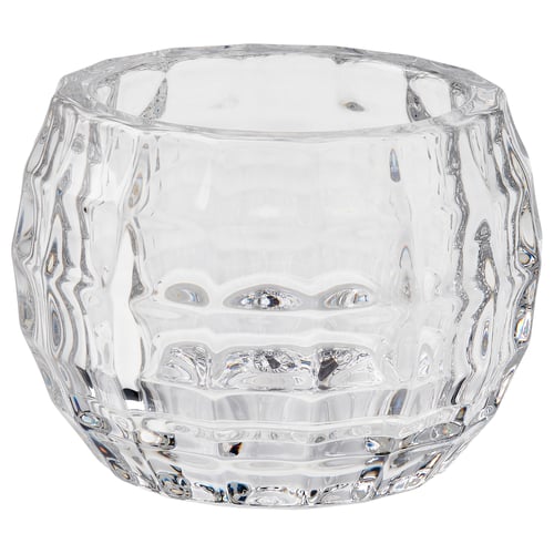 FRÖJDA Photophore, verre transparent, 6 cm
