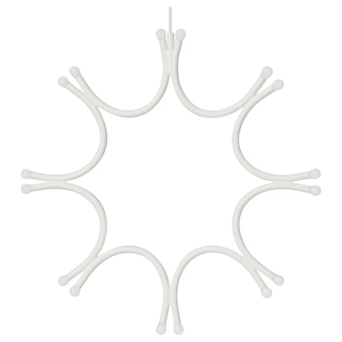 FRÖJDA Suspension, à pile blanc, 33 cm