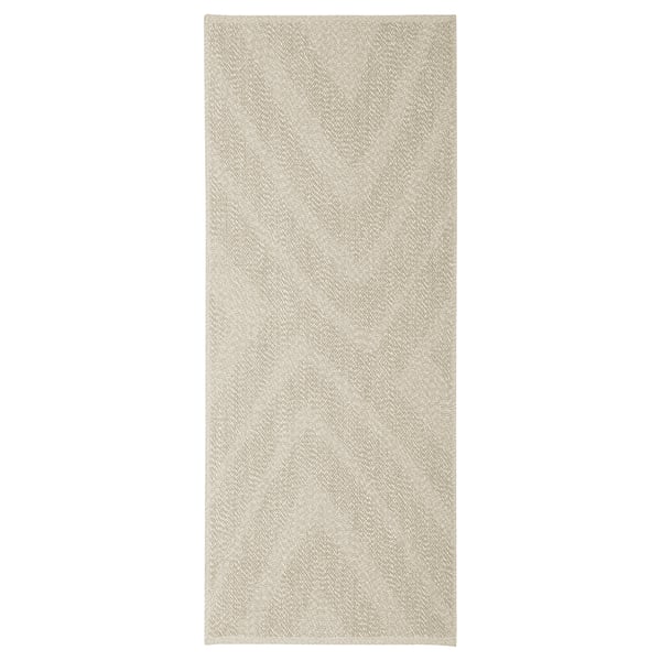 FULLMAKT Tapis tissé à plat, int/extérieur, beige/mélange, 80x200 cm