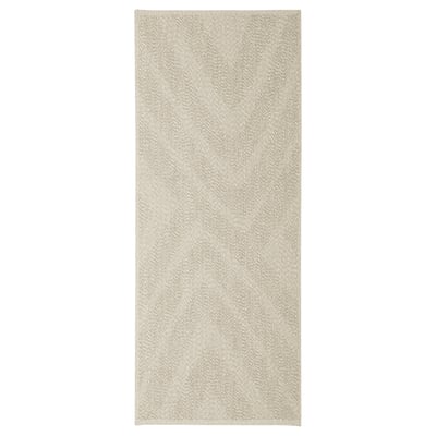 FULLMAKT Tapis tissé à plat, int/extérieur, beige/mélange, 80x200 cm
