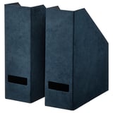 GJÄTTA Range-revues, velours bleu foncé