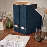 GJÄTTA Range-revues, velours bleu foncé