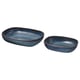GLADELIG Plat à four, lot de 2, bleu