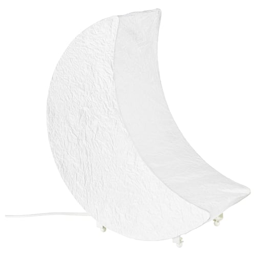 GOKVÄLLÅ Décoration lumineuse à LED, forme de lune blanc