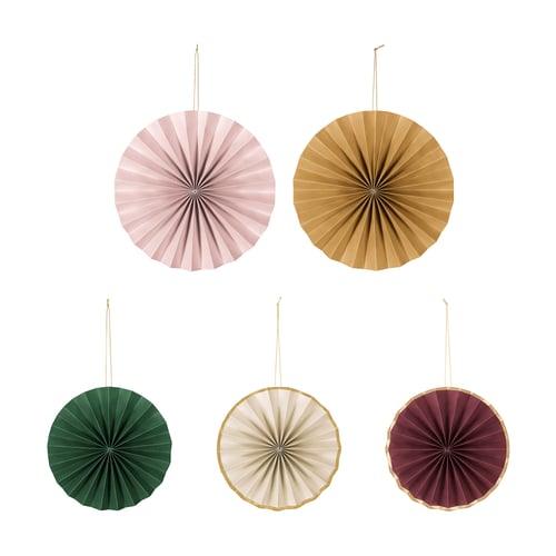 GOKVÄLLÅ Décorations à suspendre, 5 pièces, arrondi/multicolore