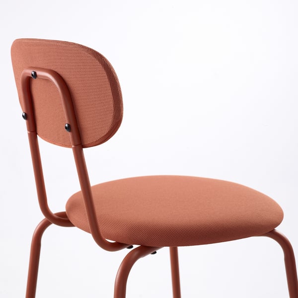 GRÅSALA / ÖSTANÖ Table et 4 chaises, gris/Remmarn brun-rouge, 110 cm
