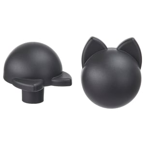 GREJSIMOJS Bouton, anthracite/chat, 38 mm