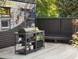 GRILLSKÄR Meuble av barbecue charbon, ext, acier inoxydable, 172x61 cm