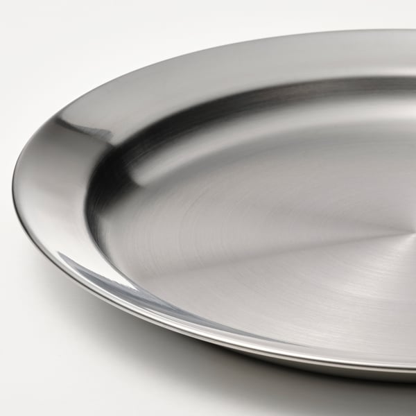 GRILLTIDER Assiette, acier inoxydable, 25 cm