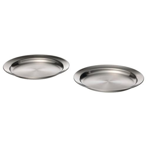 GRILLTIDER Assiette, acier inoxydable, 25 cm