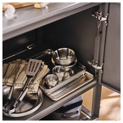 GRILLTIDER Assiette, acier inoxydable, 25 cm