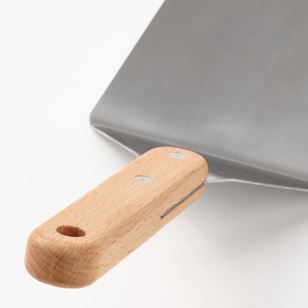 GRILLTIDER Spatule à hamburger, acier inoxydable/hêtre, 30 cm