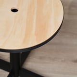 GRIMSARBO Table d'appoint, contreplaqué de pin/noir