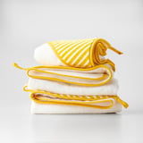 GRÖNFINK Cape de bain bébé, jaune, 80x80 cm