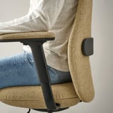 GRÖNFJÄLL Chaise bureau av acc/appui-tête, Letafors brun jaune/noir