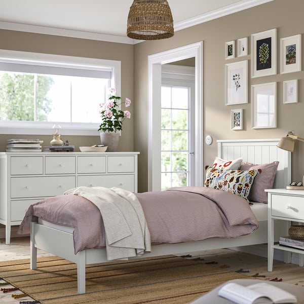 GULLABERG Mobilier chambre, lot de 3, blanc, 90x200 cm