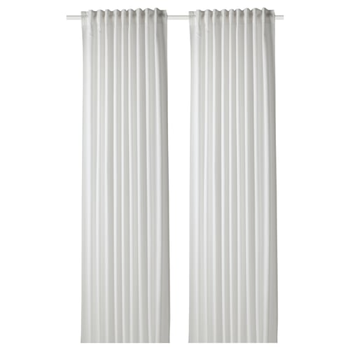 GUNNLAUG Rideau acoustique, blanc, 145x300 cm