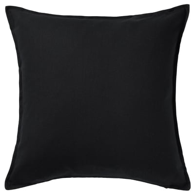 GURLI Housse de coussin, noir, 50x50 cm