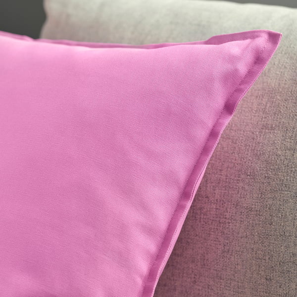 GURLI Housse de coussin, rose, 50x50 cm