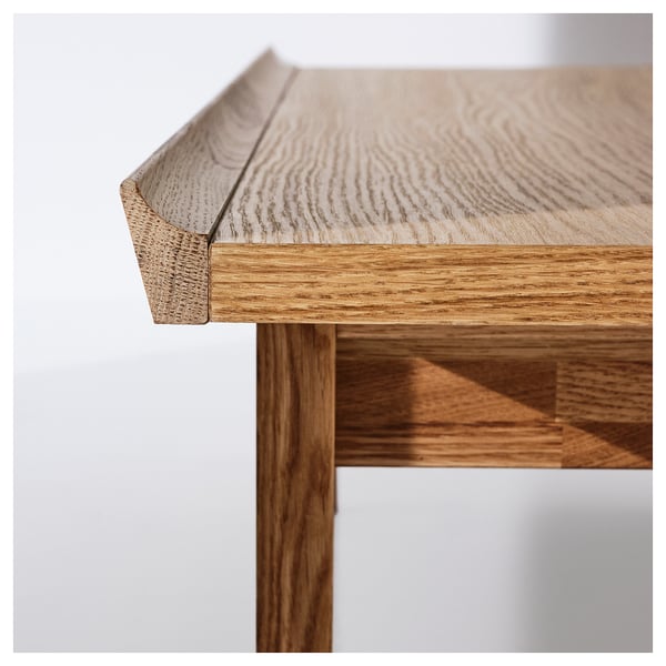 GUTTANE Table basse, chêne, 116x39 cm