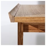 GUTTANE Table basse, chêne, 116x39 cm