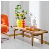 GUTTANE Table basse, chêne, 116x39 cm