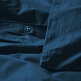HAMPFLOCKEL Housse de couette et 1 taie, bleu foncé, 150x200/50x60 cm