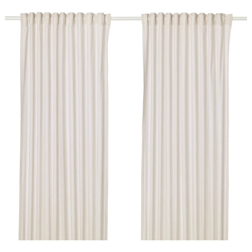 HANNALILL Rideaux, 2 pièces, beige, 145x300 cm