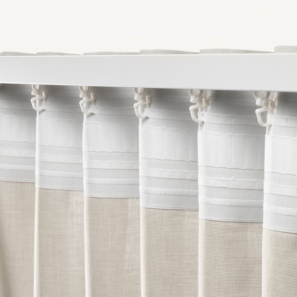 HANNALILL Rideaux, 2 pièces, beige, 145x300 cm
