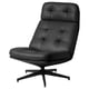 HAVBERG Fauteuil pivotant, Grann/Bomstad noir
