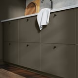 HAVSTORP Porte élément bas d'angle, 2pcs, brun-beige, 25x80 cm