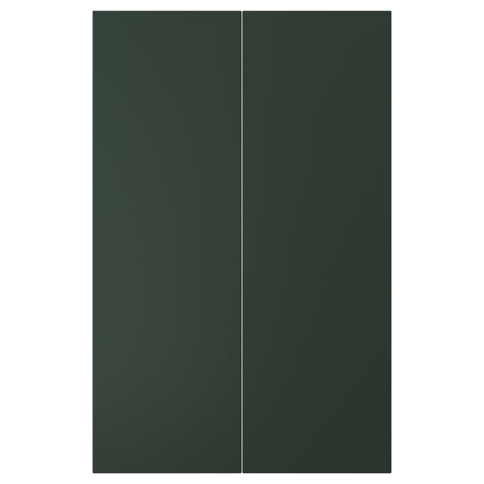HAVSTORP porte élément bas d'angle, 2pcs, vert profond, 25x80 cm - IKEA