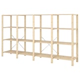 HEJNE 4 sections/tablettes, bois de conifère, 307x50x171 cm